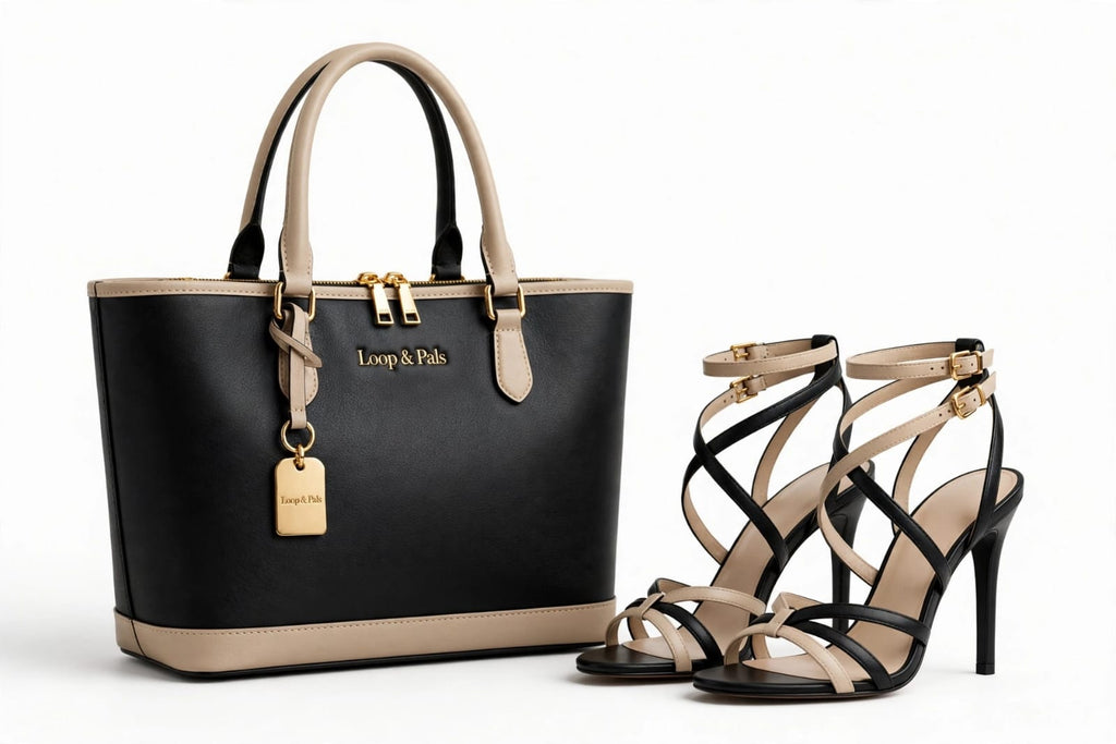 Luxury Ladies’ Bag & Sandal Set – Elegant Matching Duo