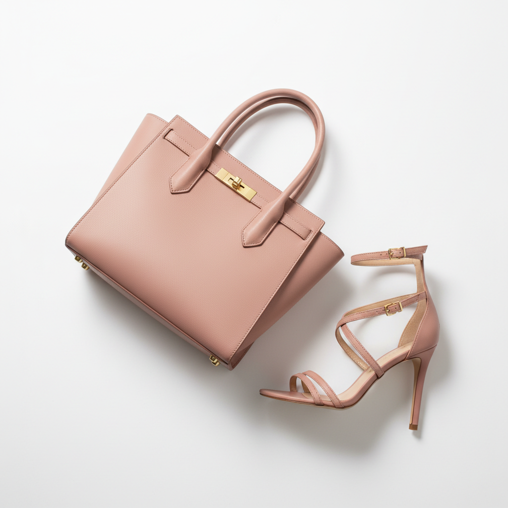 Luxury Ladies’ Bag & Sandal Set – Elegant Matching Duo
